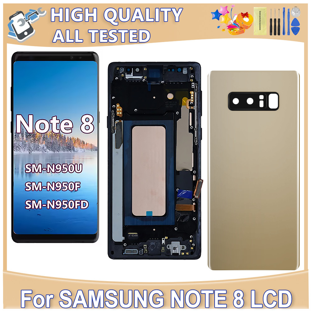 Tested Tft For Samsung Galaxy Note 8 N950 N950F N9500 Lcd Display Touch Screen Digitizer Assembly