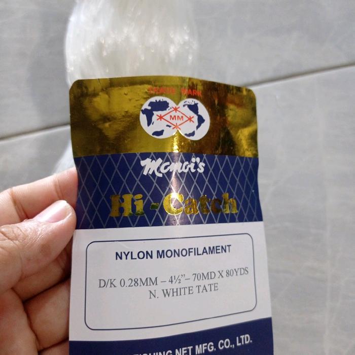 ORIGINAL Jaring ikan momoi 4 inchi 0.28 70md/80yds tate mata malang jaring momoi pukat ikan momoi