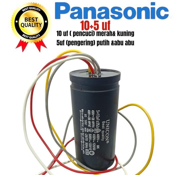 KAPASITOR MESIN CUCI PANASONIC NAW86 MESIN CUCI PANASONIC 2 TABUNG