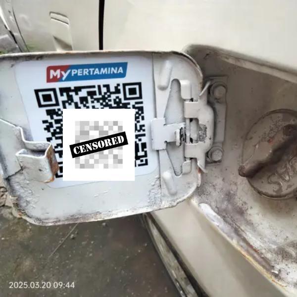 "New" cetak stiker my pertamina / stiker tangki mobil / stiker barcode