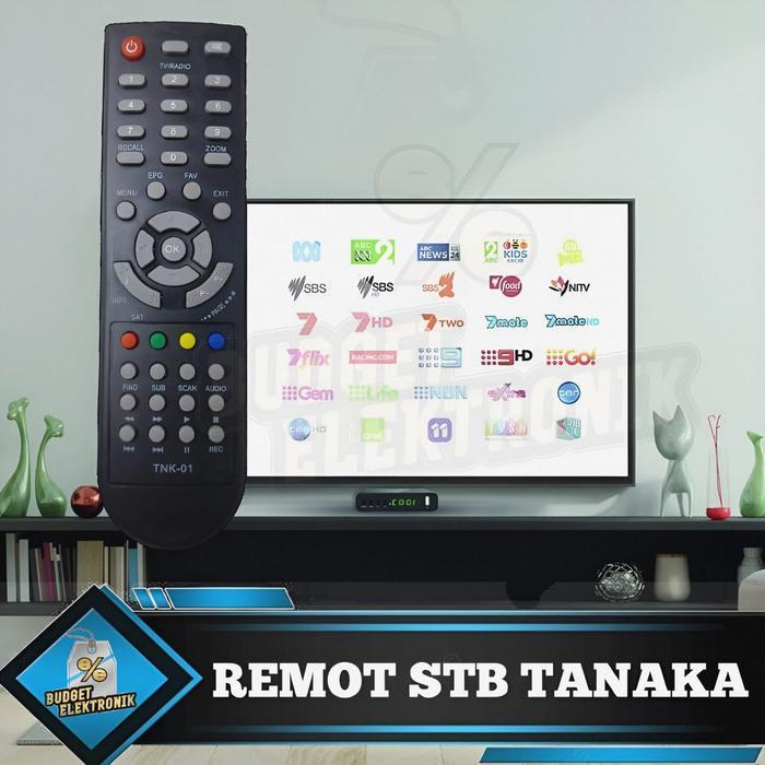 "New" Remot / Remote untuk STB Set Top Box DVB T2 Tanaka / Nusantara