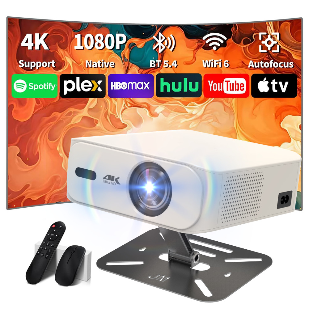 Portable Projector 1080P 4K Mini Projector Android Video Projector Automatic Trapezoidal Correction