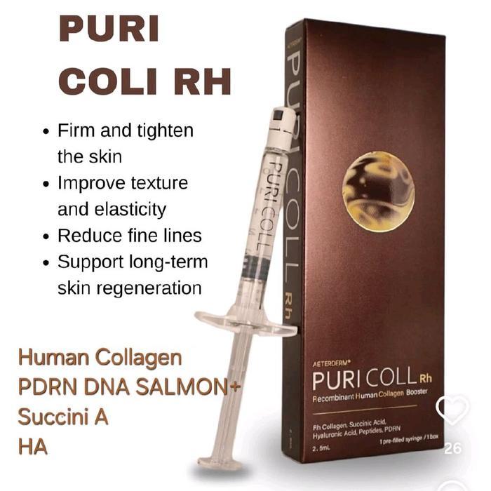 PuriColl RH SKIN BOOSTER Meso Serum Booster Human Collagen PDRN DNA Salmon untuk Kulit Kencang Halus