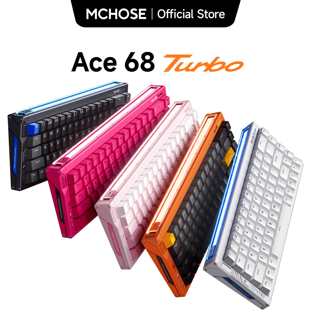 MCHOSE Ace 68 Turbo Full-aluminum Esports Hall Effect Keyboard RT 0.0013.4mm Latency 0.06ms/0.08ms