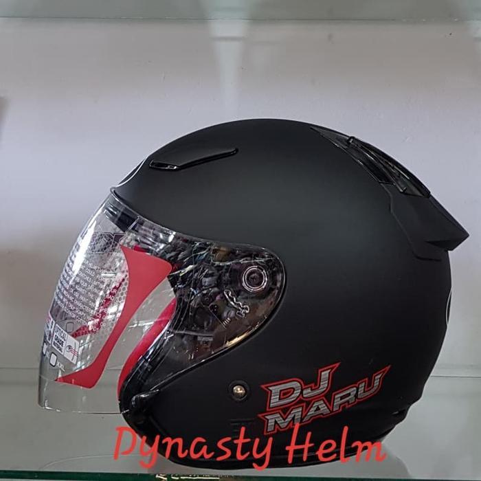 Kyt Dj Maru Solid Black Doff