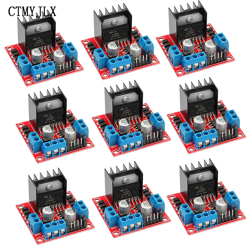 BEST 10pcs L298N Motor Driver Controller Board L298 Module For Arduino Dual H Bridge DC Stepper Moto
