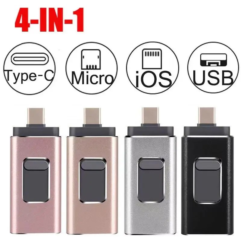 4In1 Otg Falsh Dr 2Tb For Usb 3.0 Flash Dr 512Gb 1T Android Type-C Pendr Mobile Micro Usb Memory