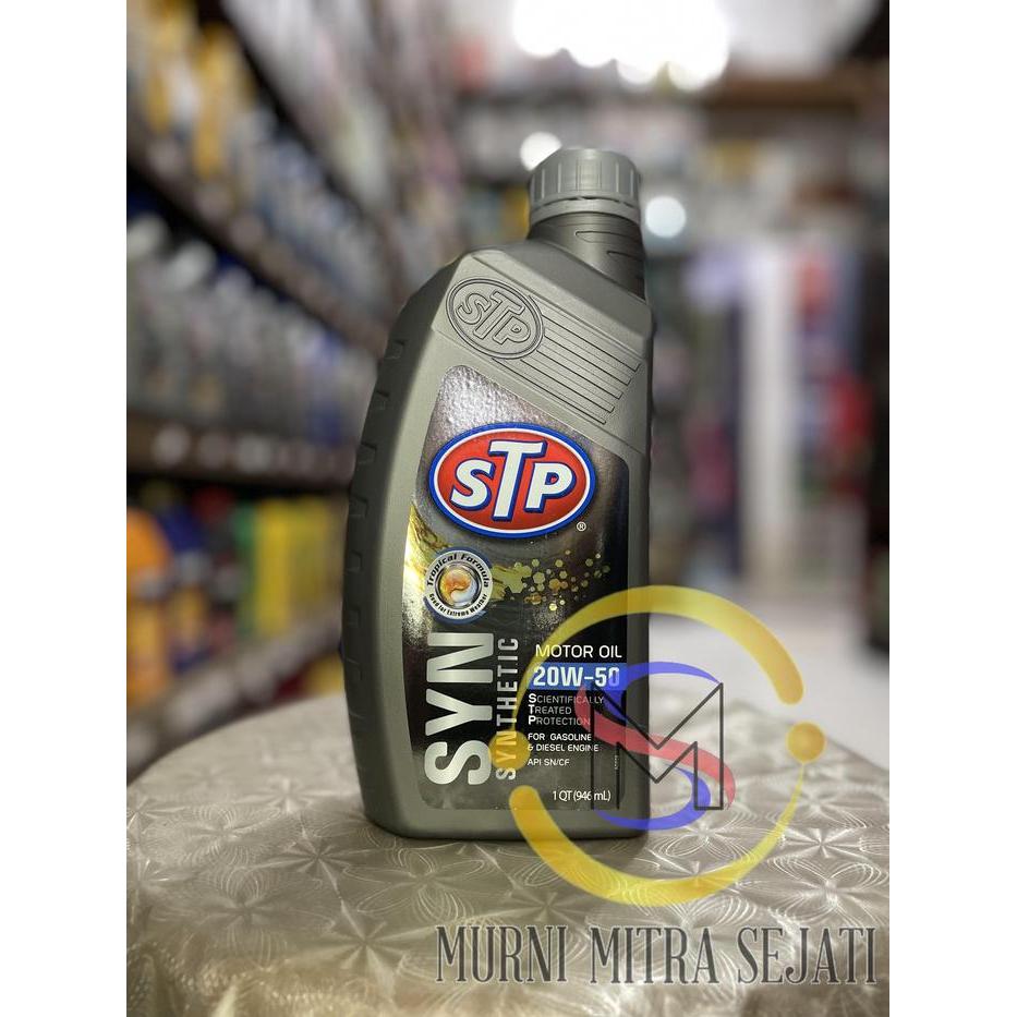 STP SYNTHETIC MOTOR OIL OLI SAE 20W-50 20W50 20 W 50 1 L / 946 ML