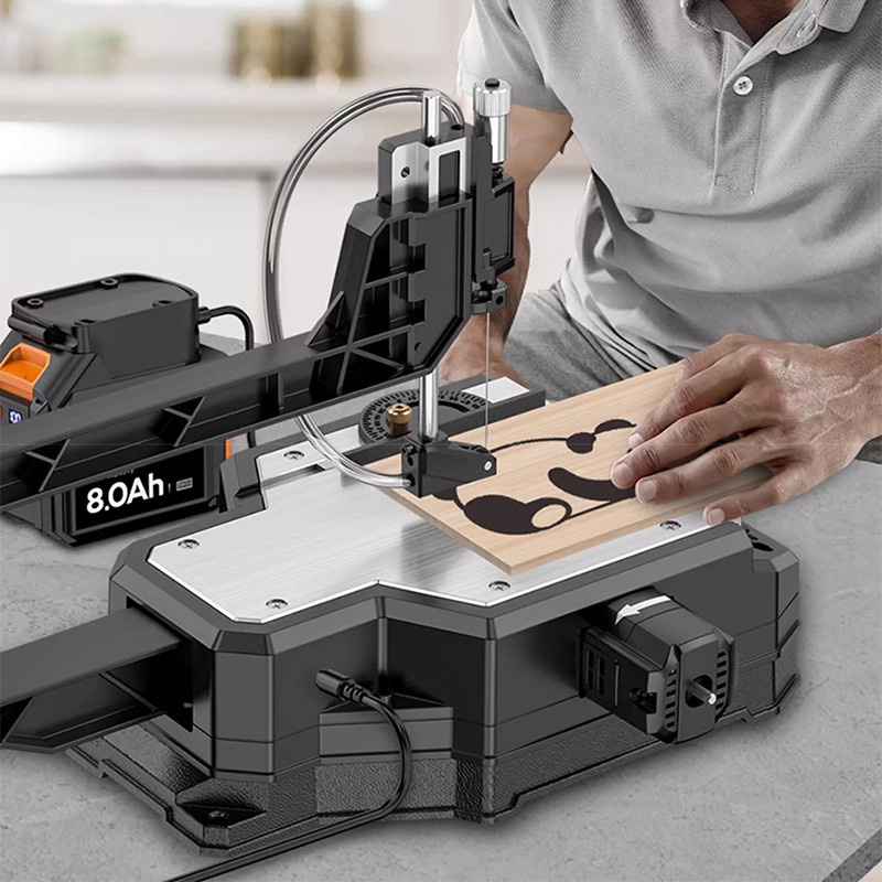 PROMO Desktop Curved Saw, Small Household Woodworking, Dust-free Wood Cutting Machine, Wire Saw, Scr