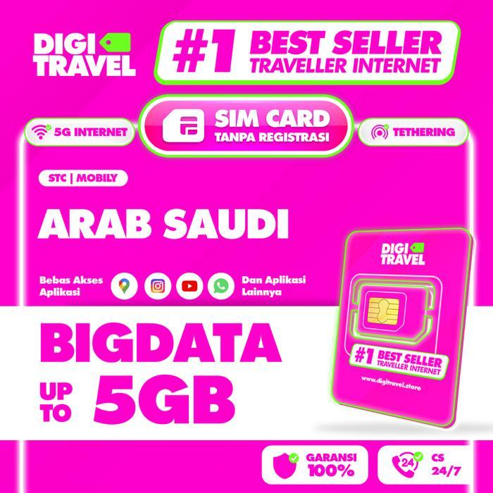 Sim Card Saudi Arabia Kuota Besar Simcard Umroh Haji Arab Saudi Kuota Besar Digitravel Sim Card Arab