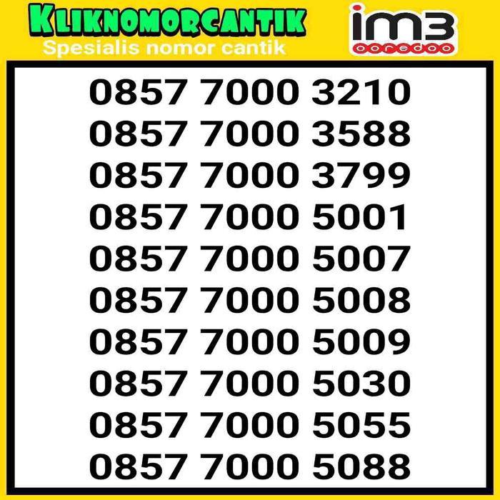 Nomor Cantik Indosat Im3 4G&5G Indosat 7000 A2