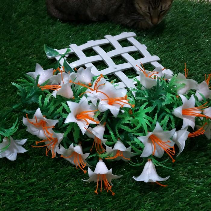 BUNGA RAMBAT DINDING/BUNGA RAMBAT PLASTIK/TANAMAN HIAS PLASTIK Dekorasi Pot