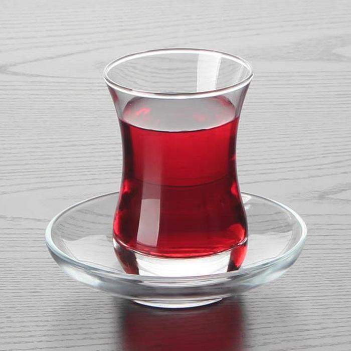 Gelas Teh Turki Tulip Gelas Turki Dengan Saucer