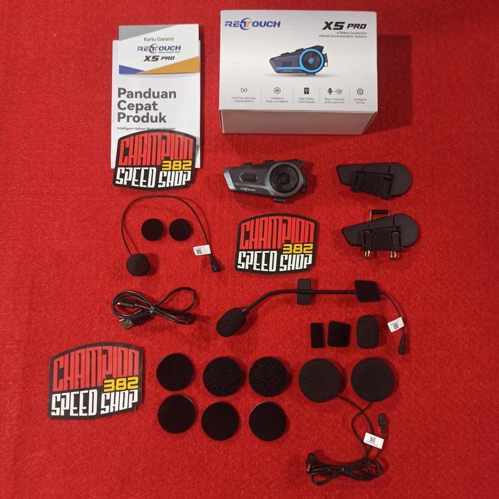 TERMURAH Intercom Interkom Helm ReTouch X5 PRO Riding Bluetooth set READY STOCK