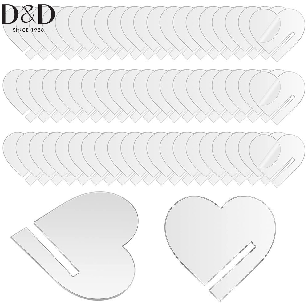 30pcs Acrylic Drink Tags Party Drink Tag Circles Hearts Acrylic Tags Drinks Markers Wine Glass Disc
