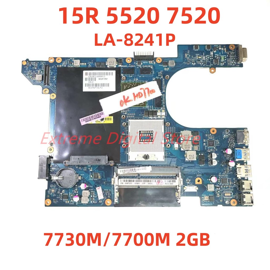 For Dell Inspiron 15R 5520 7520 Laptop Motherboard La-8241P With Hd 7730M/7700M 2Gb 100% Tested