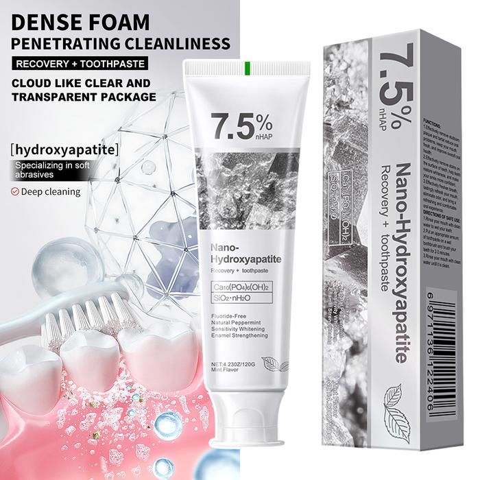 120G ,7.5% NANO-HYDROXYAPATITE TOOTHPASTE,NATURAL REMINERALIZING TOOTHPASTE FOR ENAMEL