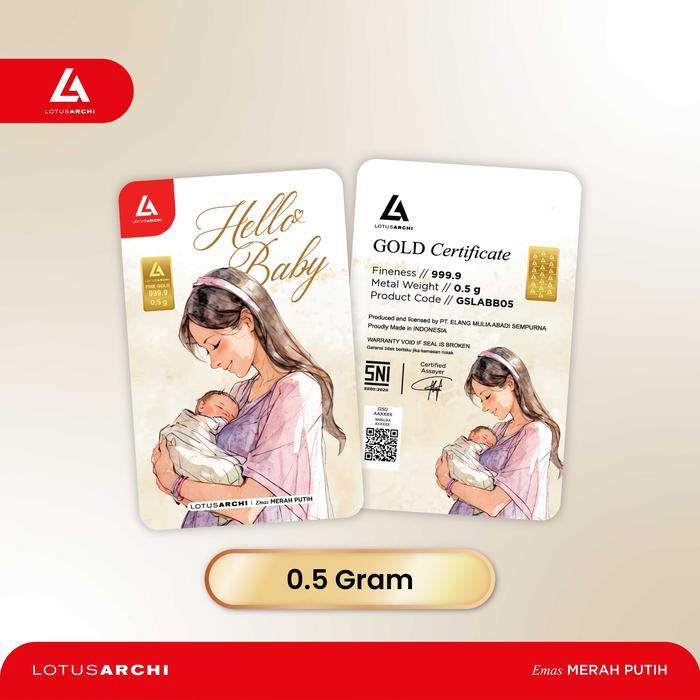 Lotus Archi Gold - Gift Series Baby Born 0.1 Gr, 0.2 Gr, 0.5 Gr Dan 1 Gr New