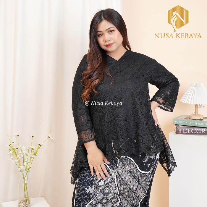Nusa Kebaya Atasan Kebaya Rinjani Jumbo Kebaya Jumbo Brukat Bigsize 3L 4L 5L 6L Kebaya Big Size