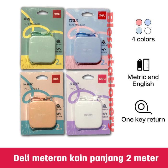 "New" Meteran gulung DELI Meteran baju Meteran badan Meteran kain Meteran Mini measuring Tape 2