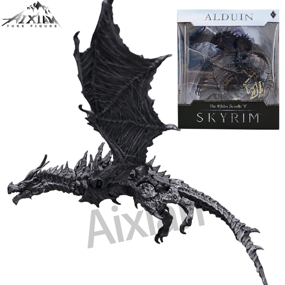 Elder V Skyrim Alduin Deluxe Action Figure Box Set dragon Figure