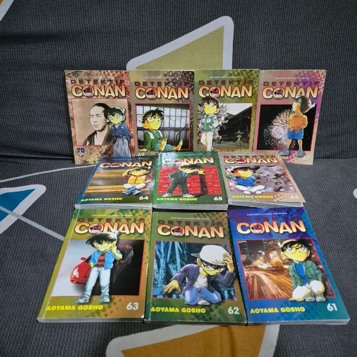 Paket Komik Detektif Conan Set Vol 61-70 Set Fulset Fullset Lengkap Manga