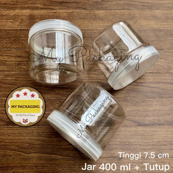Toples Tabung Silinder 400ml Jar Plastik 400 ml
