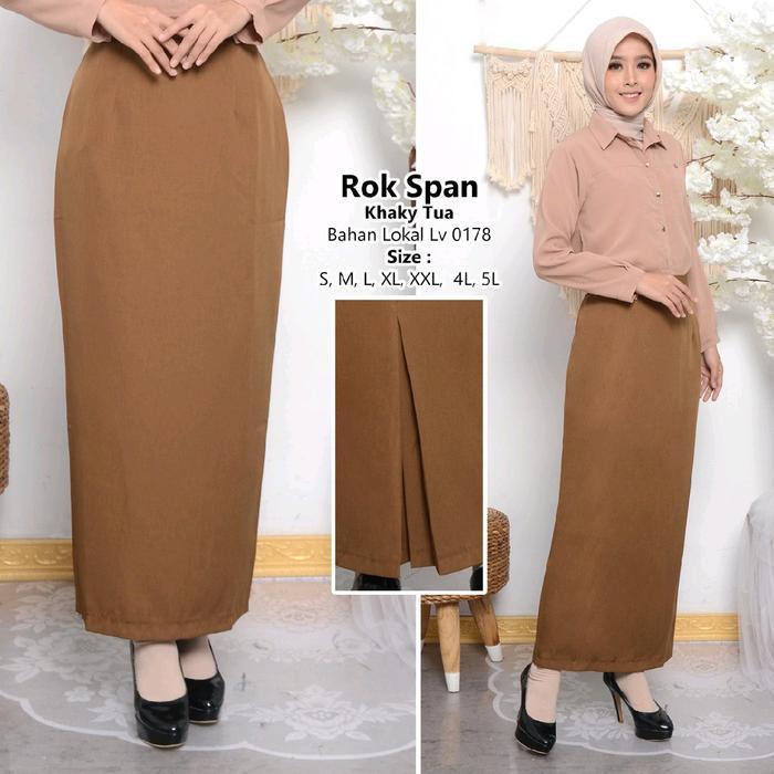 Bawahan pemda bahan katun rok A / celana panjang / rok. span BAHAN KATUN Seragam Wanita