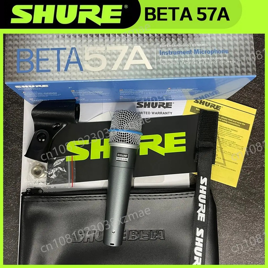 2PCS SHURE BETA 57A Microphone Wired Dynamic Home Amp Studio Recording Handheld Mic for Karaoke Bar