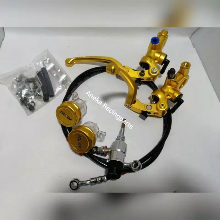 Master Rem Kopling Hidrolik Full Cnc Satu Set Selang Stut Pnp