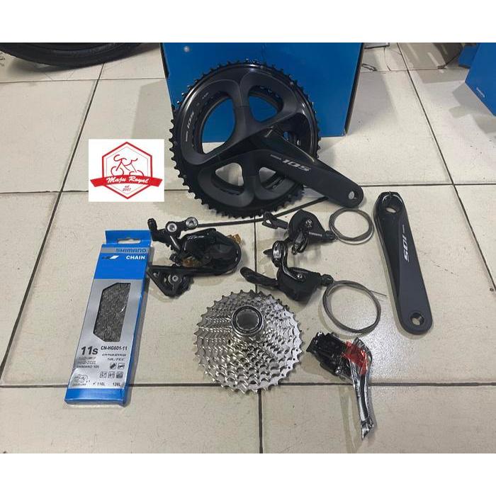 GROUPSET SHIMANO 105 R7000 FLAT BAR SEPEDA LIPAT MTB FULL 2x11 SPEED