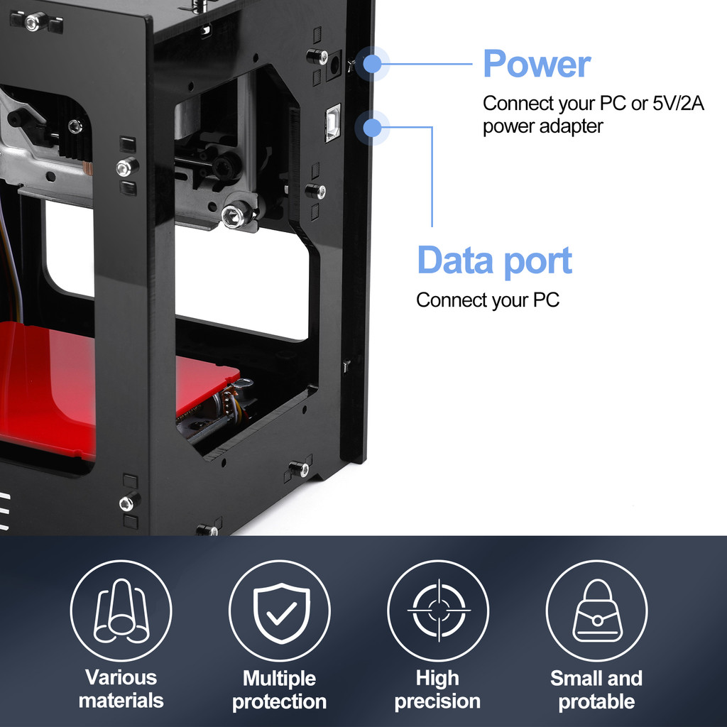 NEJE 1500mW Cnc Router Laser Cutter High Speed Laser Engraver DIY Laser Engraving Machine USB Cnc