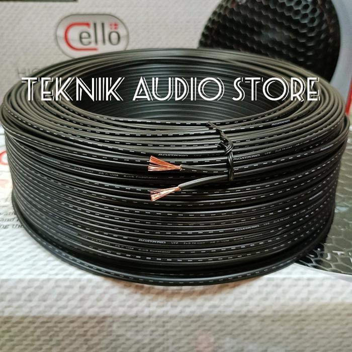 "New" Kabel Speaker Rostand Tembaga 99.9% Murni 2x0.75mm(18awg)