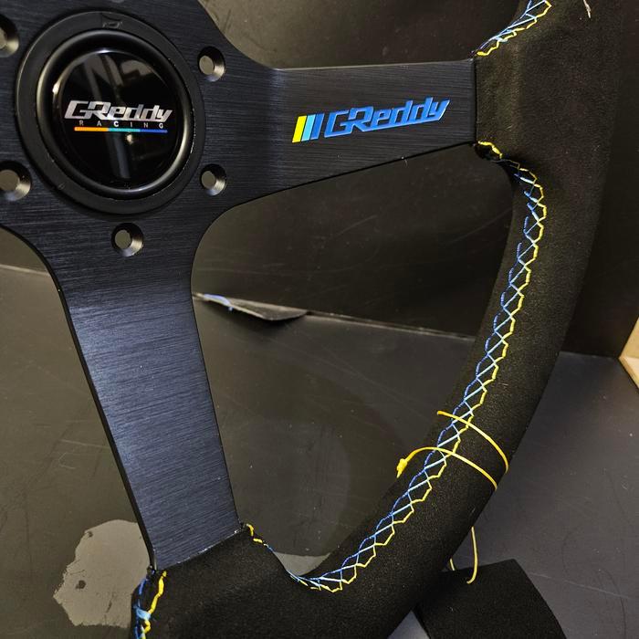 Stir Racing Greddy 14 Inch Suede Semi Celong Aftermarket Like Original Stir Racing 14 Inch