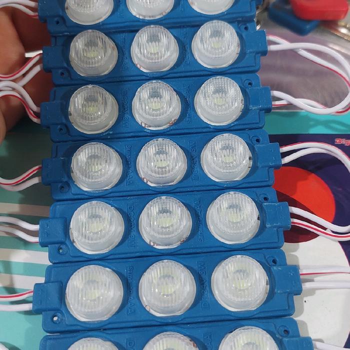 "New" led modul 3 led tipe 7520 24v per 10 biji