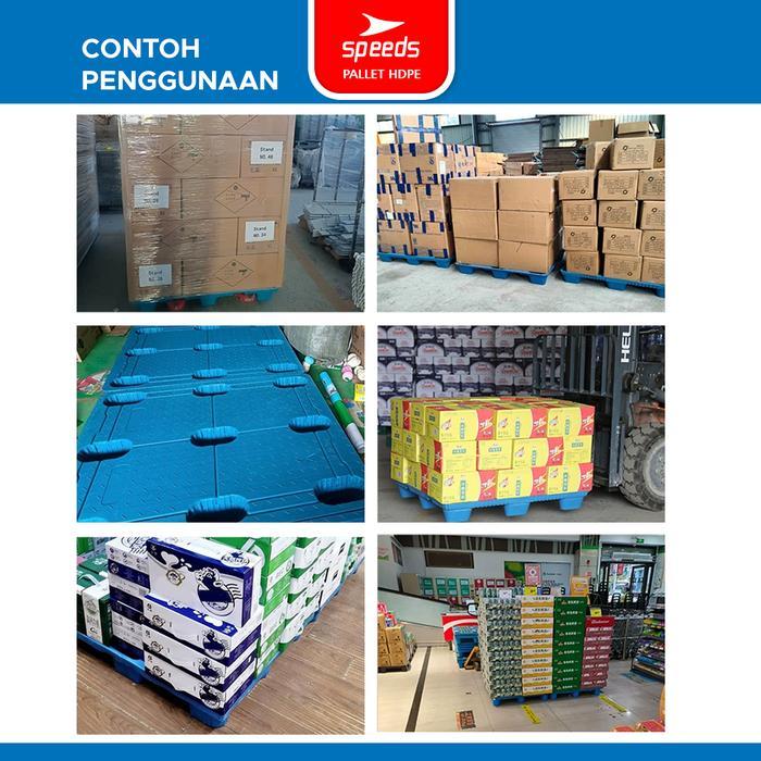 Terlaris Speeds Palet Plastik Hdpe 120X100X15Cm Plastic Pallet Kaki 9 Kuat Kokoh Terlaris