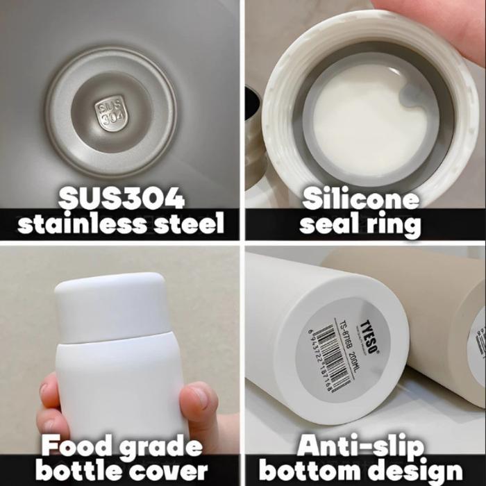 (FREE DIY 3D STIKER ) 150/200ML TYESO THERMOS CUP MINI POCKET SIZE TRAVEL CUP BOTOL MINUM OLAHRAGA