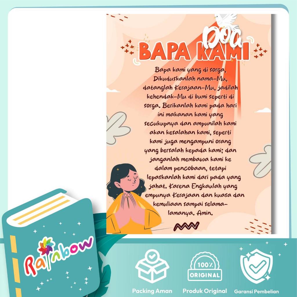 Rainbow - Poster Doa Bapa Kami Alat Peraga Sekolah Minggu
