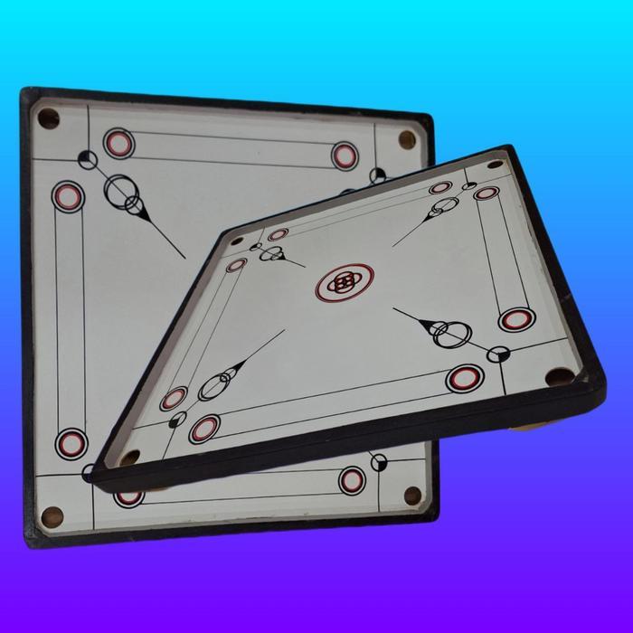 Best Seller Khusus Gojek Meja Karambol Sedang + Biji Karambol Ukuran 75X75 Cm Original