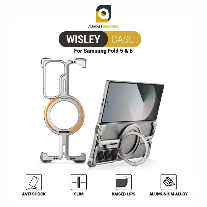 [New Arrival] ALFACASE Casing Untuk Samsung Z Fold 5 6 - Wisley Case- Casing Untuk Samsung Z Fold 5