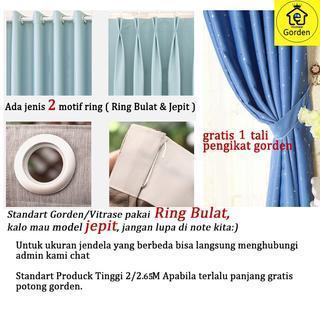 Gorden polos Minimalis Blackout Dimunt Warna coklat Ungu