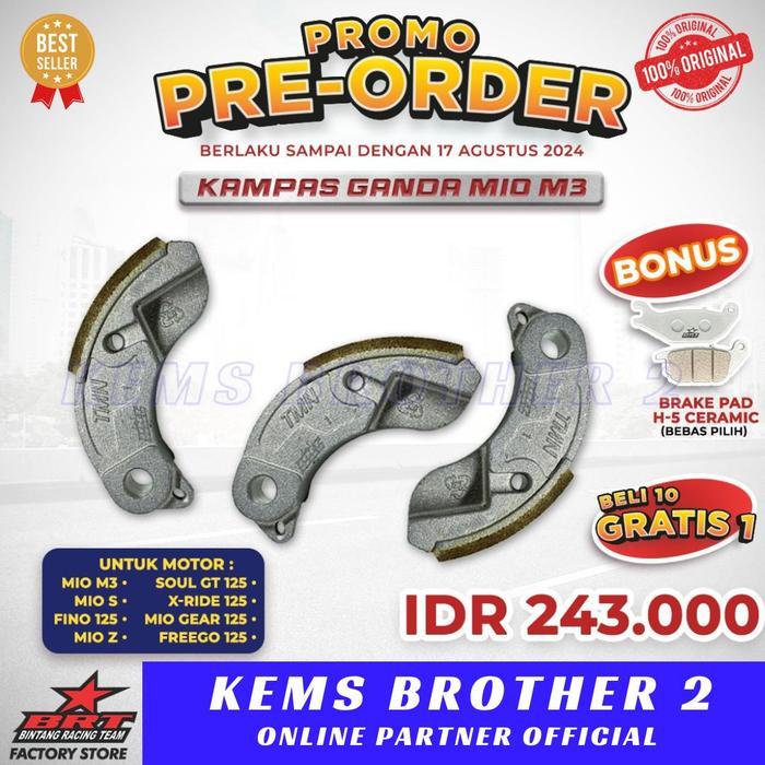 Kampas Ganda Brt Mio M3 Fino 125 Mio Z Soul Gt X Ride Freego 125