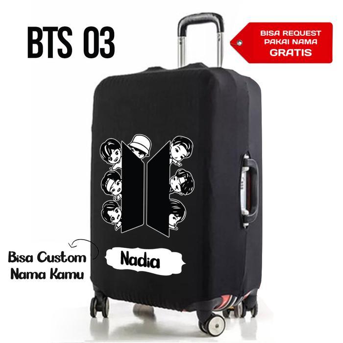 SARUNG PELINDUNG KOPER PAKAI NAMA BTS 03