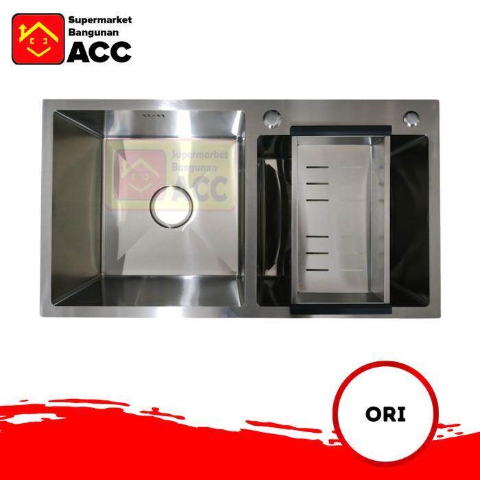 Bak Cuci Piring Stainless 2 Lubang 8245 Kitchen Sink Stainless 8245
