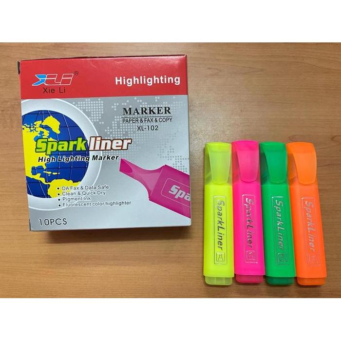 [] Highlighter Davis Warna Pastel F-6608-36 (PCS) Hijau Kuning
