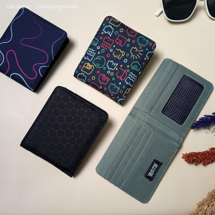 Eiger Wallet - Dompet Pria Fashion Dompet Lipat Kain Kanvas Canvas Kartu Uang