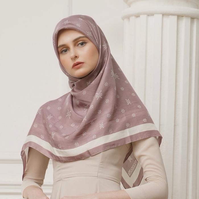 Khanaan - Scarf Monogram - Purple Ice