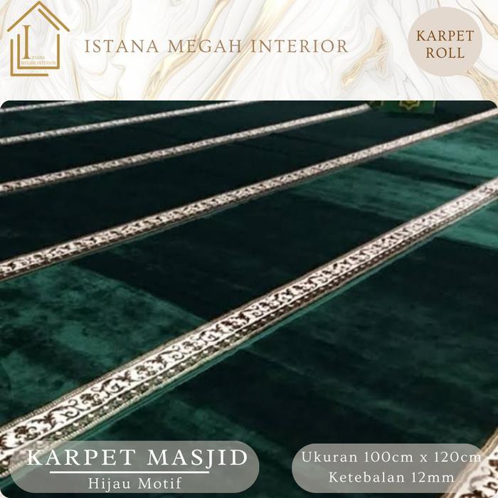 Karpet Sajadah Masjid Mushola Motif Meteran