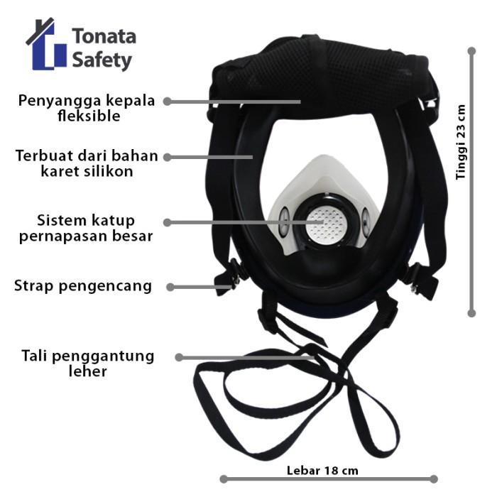 Masker SCBA Pemadam / Full Face Mask SCBA Breathing Apparatus