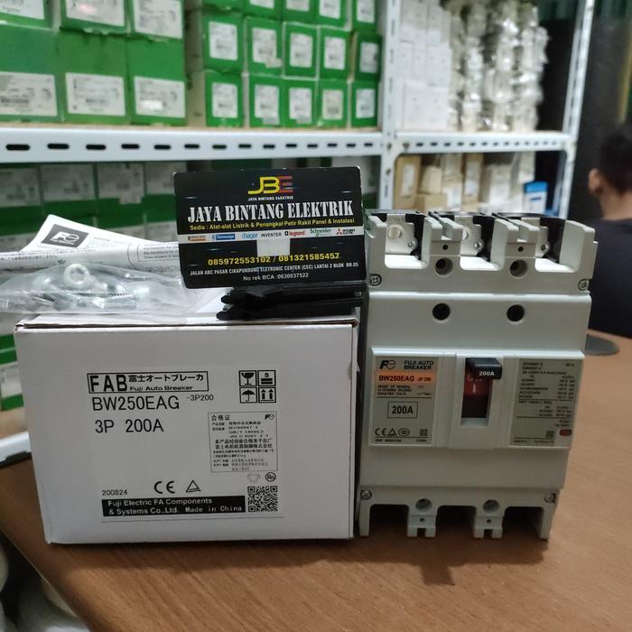Mccb Fuji Bw250Eag 3P 200A / Mccb Fuji 200A 3 Phas Original